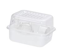 Sharplace Hamster Cage Small Animal Habitat Ventilation for Hedgehog Guinea Pig Easy Clean Clear Portable Comfortable House 25x19x19cm, with accessories