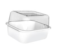 Sharplace Hamster Cage Small Animal Habitat Ventilation for Hedgehog Guinea Pig Easy Clean Clear Portable Comfortable House 25x19x19cm, only cage