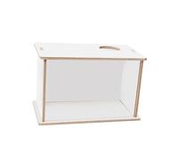 Sharplace Hamster Digging Box Hamster Sand Bath Box Acrylic Playing Rest Sand Bath Container Habitats for Rat Lemmings Syrian Hamsters Small Animals, 25cmx15cmx15cm