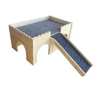 Sharplace Hamster House Hideout Hamsters Accessories Sturdy Interesting Bed Hut Habitats Guinea Pig House for Guinea Pig Small Pet Mice, Plate Thickness 7mm