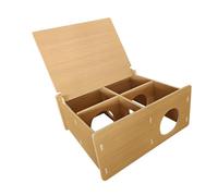 Sharplace Hamster Tunnel Hideout Easy Maintenance Spacious Pet Toy Flip Cover Tunnel Exploring Toy Dwarf Gerbil Small Animals