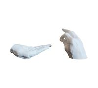 Sharplace Hand Statues Sculptures Incense Stick Holder Modern Creative Art Crafts Incense Burner Aroma Ornament for Office Yoga Indoor, White