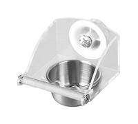 Sharplace Hanging Bird Cage Feeder with Perch Stand, No Mess, Cage Accessories Parakeet Feeder for Parrot Budgerigars Bird Budgies, S