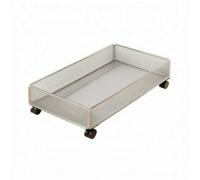 Sharplace Heavy-Duty Under-Bed Storage with Wheels Space-Saving Low-Profile Design, Under-Bed Storage Bin, for Bedroom, Dorm Room, Silver, Xl