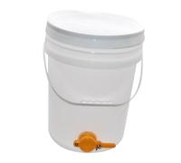 Sharplace Honey Bucket Beekeeping Supplies, Honey Filling Bin with Tap Large Capacity with Handle, Premium White, Easy to Clean, Honey Settling Tank Storage Container Honey Extractor Equipment, 15 L