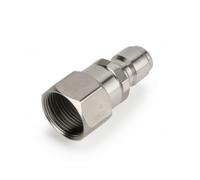 Sharplace Hose Adapter Fitting Coupling Joint with Swivel and Threaded in Stainless Steel for Better Mobility Suitable for, Stainless Steel M22 Internal to 3/8 Large Male Head Anti-Winding Connector