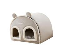 Sharplace Indoor Enclosed Pet Cat House Warm Cave 20x15.7x15.7inch Pet Supplies Lightweight Cat Tent Hut Kitten Nest, Grey