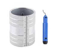 Sharplace Industrial Implement Metal Deburring Tool Tube Chamfering Tool Pipe Tubing Trimmer Function Inner And Outer Chamfer With Vertical Scale, 6-36mm Set