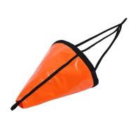 Sharplace Inflatable Anchor Sea Anchor Drag Sock Sock Marine Drag Anchor With High Visibility Float PVC Compact Foldable For Small Boats Kayaks Suitable for, Orange, S 24 Inch