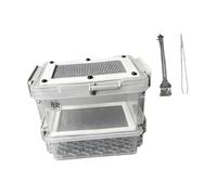 Sharplace Insect Breeding Box, Roach Feeding & Cricket Keeper with 0.4mm Mesh Ventilation, Portable Easy-to-Clean Hatching Container for Mealworms, Small Animal Container, Reptile Feeder Insects