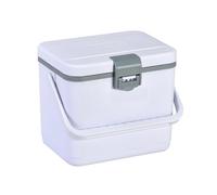 Sharplace Insulated Storage Contain Rigid with Carry Handle Sturdy Rectangular Body and Secure Latch for Outdoor Camping Picnic Street Vending, White