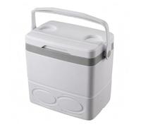 Sharplace Insulated Storage Container Chest Box With Hinged Lid Secure Gasket Seal Locking Latch Portable Handle Includes 8 Ice Packs suitable for tailgating, White, 19L