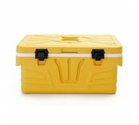Sharplace Insulated Storage Multi Use Ice Chest Food Box Chiller With Tight Sealing Hinged Lid Stainless And PU Insulation For Thermal Control Suitable for trips picnics, 28L, Four Compartments