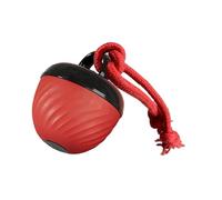 Sharplace Interactive Dog Toy Ball with Ropes Small to Large Breeds Random Path Use Pet Supplies Smart Rolling Pet Toy Ball, Red