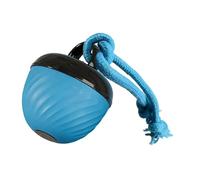 Sharplace Interactive Dog Toy Ball with Ropes Small to Large Breeds Random Path Use Pet Supplies Smart Rolling Pet Toy Ball, Blue
