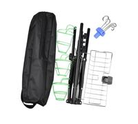 Sharplace IV Pole Foldable Drip Bag Stand Removable Feeding Tube Holder IV Stand Adjustable Height for Home Bedside Nursing, with Basket