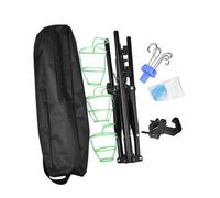 Sharplace IV Pole Foldable Drip Bag Stand Removable Feeding Tube Holder IV Stand Adjustable Height for Home Bedside Nursing, with Hook Siren