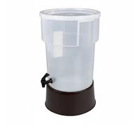 Sharplace Juice Dispensing Bucket Spigot Beverage Dispenser Drink Urn Container Practical Design for Self-Service Suitable for Parties Outdoor, 20L Round PP Juice Dispenser with Base