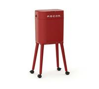 Sharplace Kitchen Trash Bin Tall Waste Can Garbage Container Rubbish Basket With Quick Open Lid Swivel Wheels Inner Bucket Bag Clean Look Suitable for kitchen restroom apartment, Red