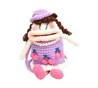 Sharplace Knit Doll Crossbody Bag Satchel Lovely Lightweight Phone Pouch for Women Girls
