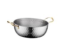 Sharplace Korea Ramen Pot Noodles Cooking Pot with Handles Pan Dry Pots Multipurpose Instant Noodle Pot Kimchi Soup Pot for Restaurant, 22cm