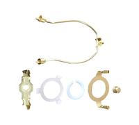 Sharplace Lamp Harp Light Fitting Harps Table/Floor Lamp 6 7-10inch Hardware Parts Lamp Harp Set with Finial Lampshade Bracket Lampshade Harp, 6"