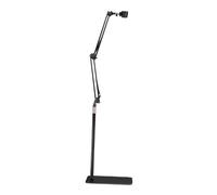 Sharplace Lazy Hair Dryer Stand Blow Dryer Holder with Heavy Base Floor Standing Adjustable Height Angle for Dog Cat Grooming Household, Black