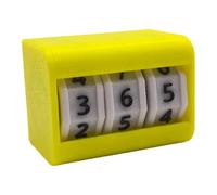 Sharplace Life Counter Tabletop Counter with 3-Digit Display, Timer, Daily Planner And Goal Setting, Made of PP Material for Study, Board Game, Yellow