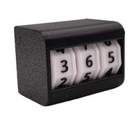 Sharplace Life Counter Tabletop Counter with 3-Digit Display, Timer, Daily Planner And Goal Setting, Made of PP Material for Study, Board Game, Black