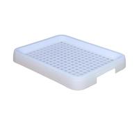 Sharplace Litter Tray Toilet Double Layer Portable Guinea Pig Litter Pan Bunny Potty for Hamster Chinchillas Ferrets, White