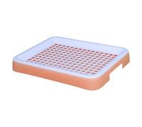 Sharplace Litter Tray Toilet Double Layer Portable Guinea Pig Litter Pan Bunny Potty for Hamster Chinchillas Ferrets, Pink White