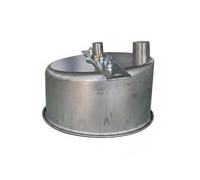 Sharplace Livestock Drainage Bowl Stainless Steel Basin Pig Drain Cup With Compact Shallow Form For Stable Placement And Quick Drainage Suitable for farm use, Diameter 24.5cm
