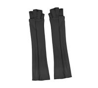 Sharplace Long Compression Gloves Fingerless Gloves Stretch Non Slip Lightweight Gaming Gloves Fitness Gloves for Running Piano Playing, Black