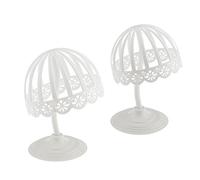 Sharplace Lot 2 Pieces Detachable Baby Hat Caps Display Stand Rack Wigs Toupee Storage Holder Shelf for Salon