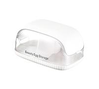 Sharplace Makeup Sponge Holder, Blender Holder, Container, Clear Compartment with Lid Cosmetic Egg Storage Case for Travel