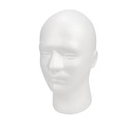 Sharplace Male Head Model Display Stand Hat Holder Foam Mannequin Head for Malls Hair Styling Beauty Accessories Hairbands Headwear