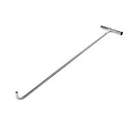 Sharplace Manhole Hook Tool Single Pull Trampoline Well Lid Drain Cover Door Wheel Puller Steel Utility Tool T Shape Hook, 68cm Blunt