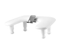 Sharplace Manicure Arm Rest Hand Rest with Mobile Phone Holder Nail Armrest Ergonomic Comfortable for Nail Art Home Desktop Accessories, White