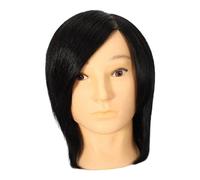 Sharplace Manikin Head Cosmetology Mannequin Doll Perming Dyeing Practice Head Hairdresser Training Doll for Barber Shop Cutting Braid