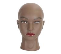 Sharplace Mannequin Head Display Model,PVC Stylist Professional Manikin Head Display for Hats Makeup Scarves Showcase Shopping Mall, black