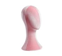 Sharplace Mannequin Head Easy Pin Use Storage Manikin Head Hat Display Stand Wig Holder for Barber Cosmetology Shop Cowboy Hat Stylists, Pink