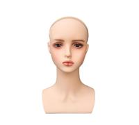 Sharplace Mannequin Head Training Head Display Rack Professional Female Head Rack Manikin Wig Display Stand for Hair Styling Eyeglasses, Light red lips