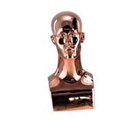 Sharplace Mannequin Head Wig Stand Wig Holder Portable Model Lightweight Home Decor Hat Display Stand Hat Rack for Hair Styling Jewelry, Rose Gold and Square