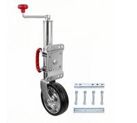 Sharplace Manual Trolley Jack Trailer Jack Coupling Jack With Guide Wheel Side Crank And Swivel Mount suitable for trailer, 8-Inch Large Wheel Jack 700kg, With Installation Package
