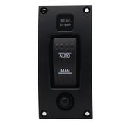 Sharplace Marine Pump Switch Bilge Switch Panel Rocker Switch Control System With Auto And Manual Toggle Nylon Materials With Indicator And Wired Setup