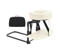 Sharplace Massage Head Rest for Bed Mattress Eye Surgery Recovery Head Cradle and Face Rest Support Cushion Adjustable Height Massage Kit Face Down Pillow with Hand Support Board for Salon,Beige White