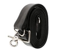 Sharplace Mens Leather Crossbody Replacement Bag Accessories Handle Strap 150cm, Black