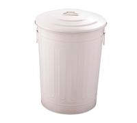 Sharplace Metal Trash Can Compost Bin with Two Handles Versatile Bucket Garbage Can Round for Garden Kitchen Garage Farm 8.9x11.6 inch
