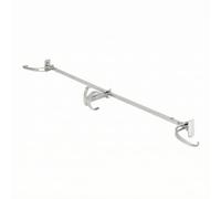 Sharplace Metal Wreath Hanger Rod | No, Over-the-Door Hook, Hardware, for Entryway, Silver