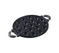 Sharplace Mini Donuts Maker Pan Donut Baking Plate Baking Tray with Handle Egg Frying Pan Mini Waffle Maker Doughnut Plate Tea Party, 19 Holes